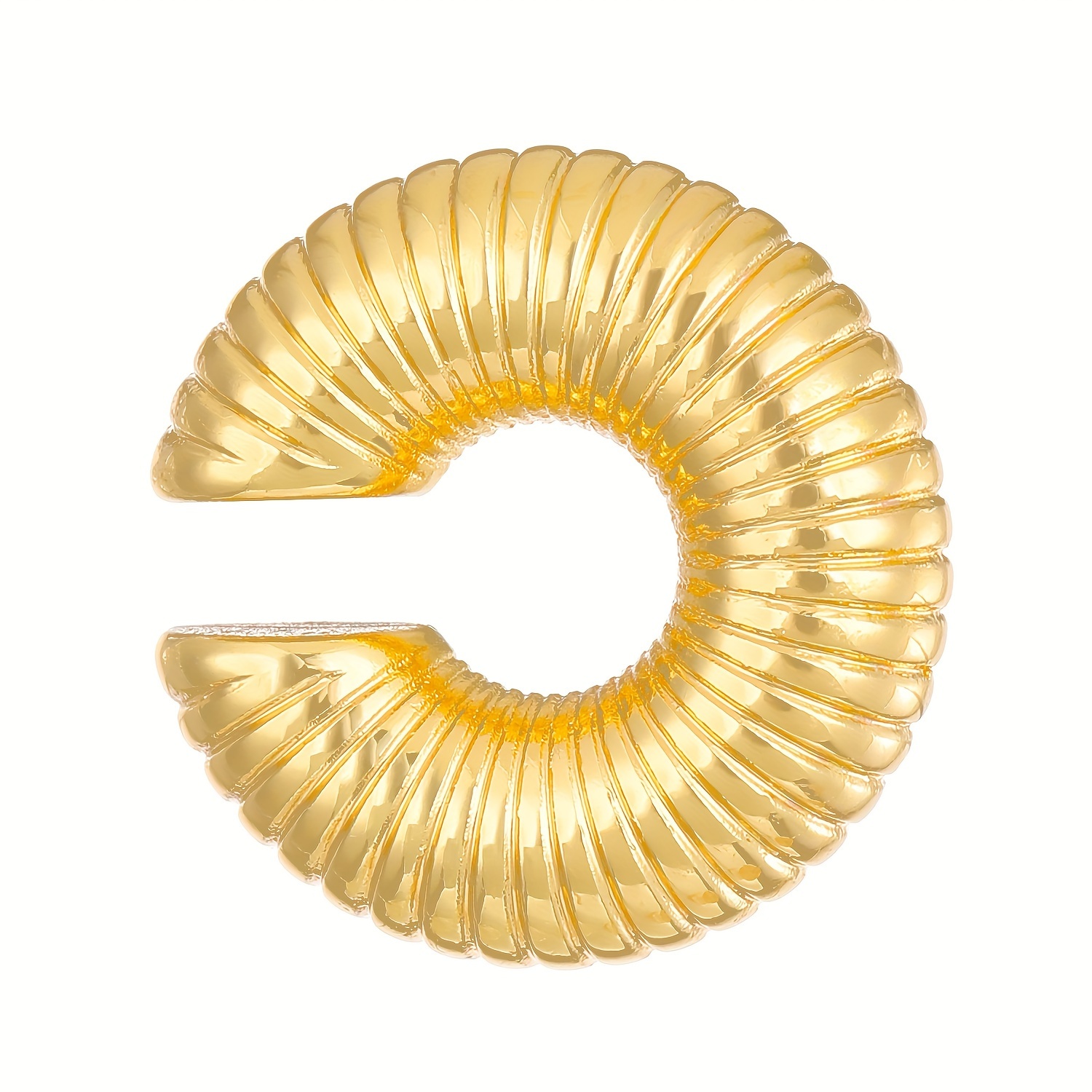 Set of 4 Thread Stripes Ear Clips Vintage High-end Ins Style Ear Accessories